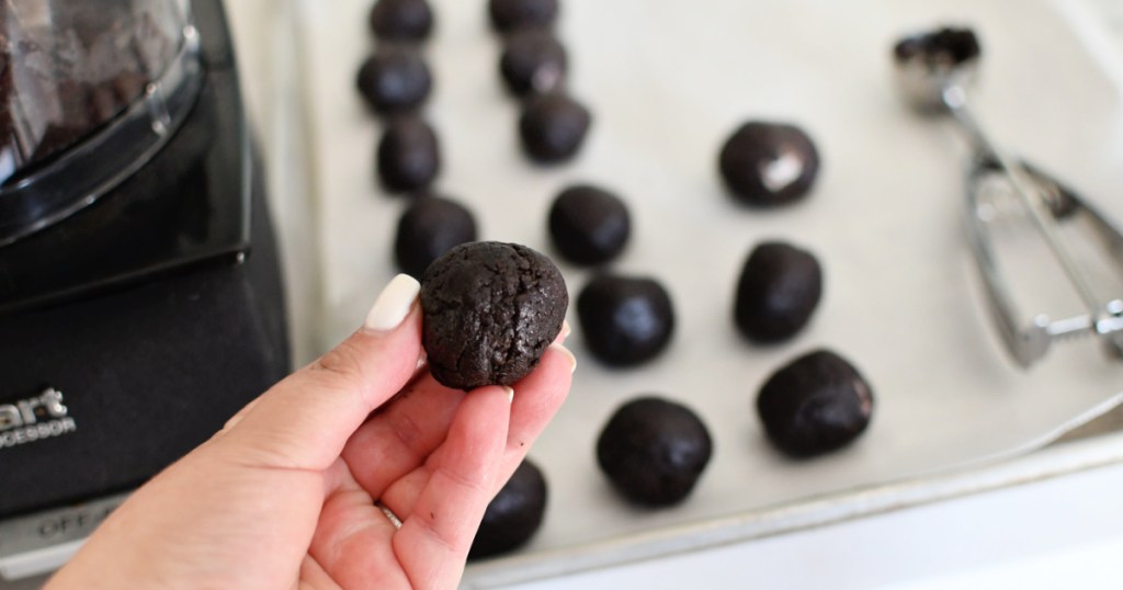 making an oreo ball