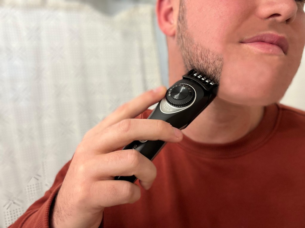 man shaving