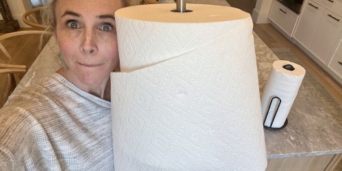 This GIANT Bounty Paper Towel Roll is Back In-Stock & On Sale!