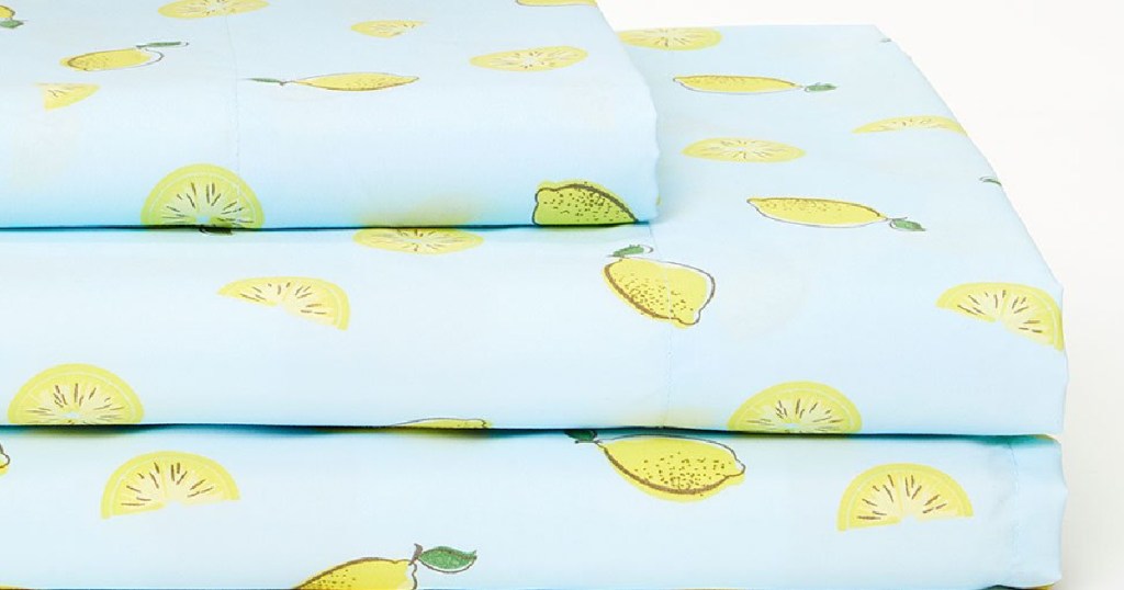 Blue & Yellow Lemon Sheet Set