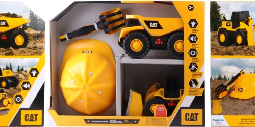 CAT Dump Truck & Front Loader Toy Bundle w/ Hard Hat Only $12.99 on Walmart.com (Reg. $20)