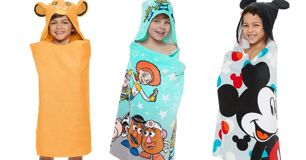 disney big one hooded towels