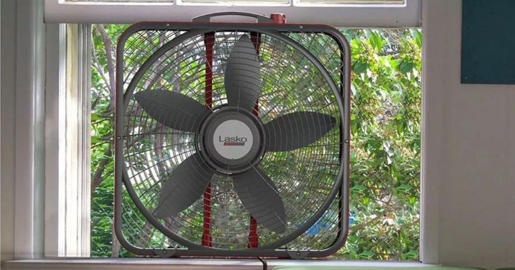 box fan in a window