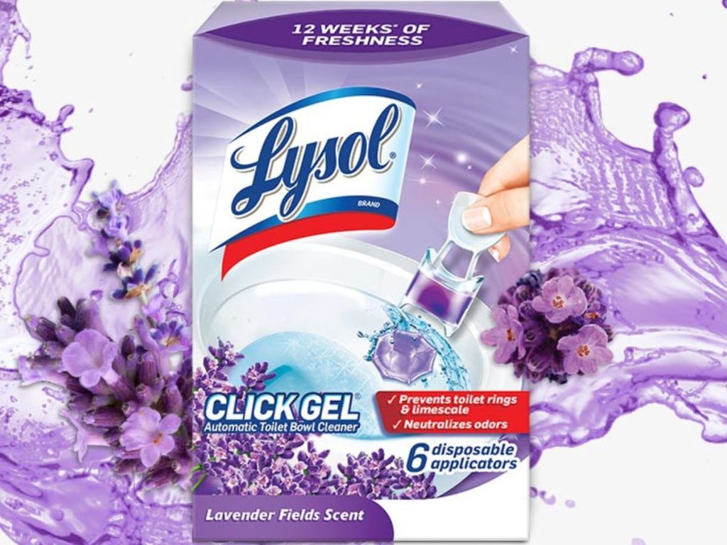 Lysol Lavendwr Fields Click Gel Toilet Cleaner