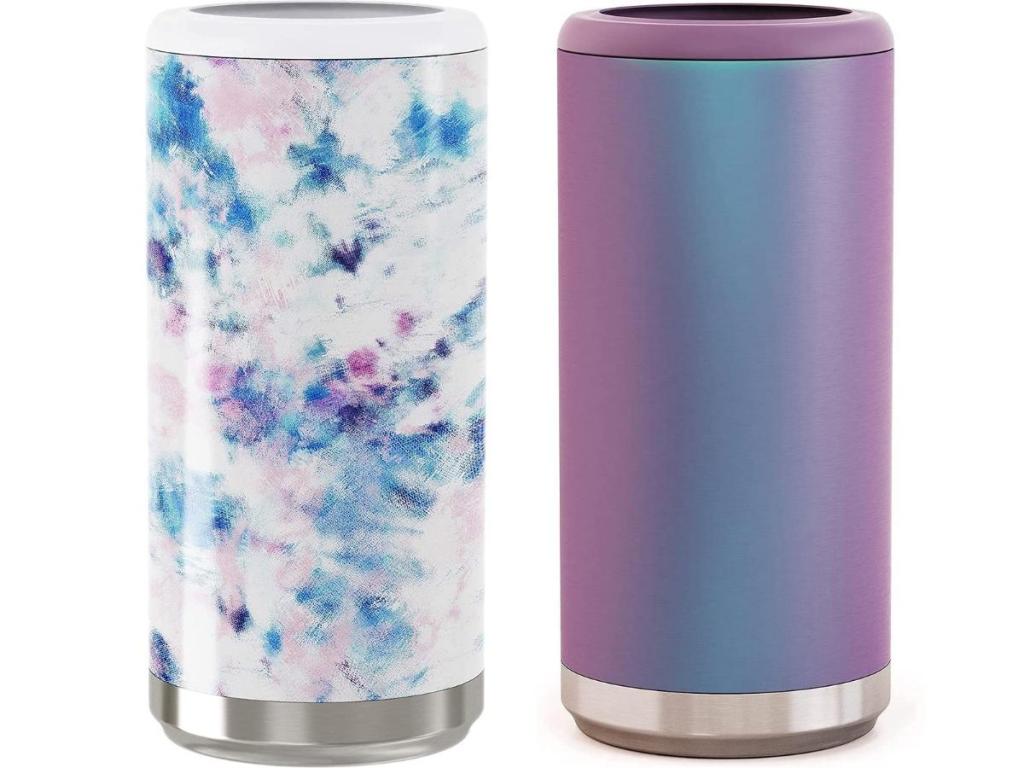 Maars 12oz Skinny Can Cooler, Tie Dye and purple haze