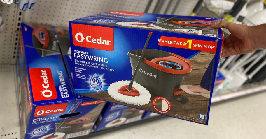 O-Cedar Mop on shelves at Target