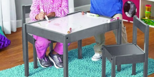 Kids Dry Erase Activity Table & Chairs Set Just $34 on Walmart.com