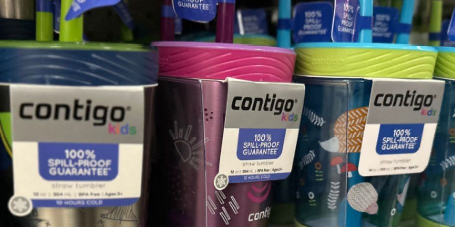 50% Off Contigo Kids Tumblers & Water Bottles at Target | 2-Pack Only $10 (Just $5 EACH!)