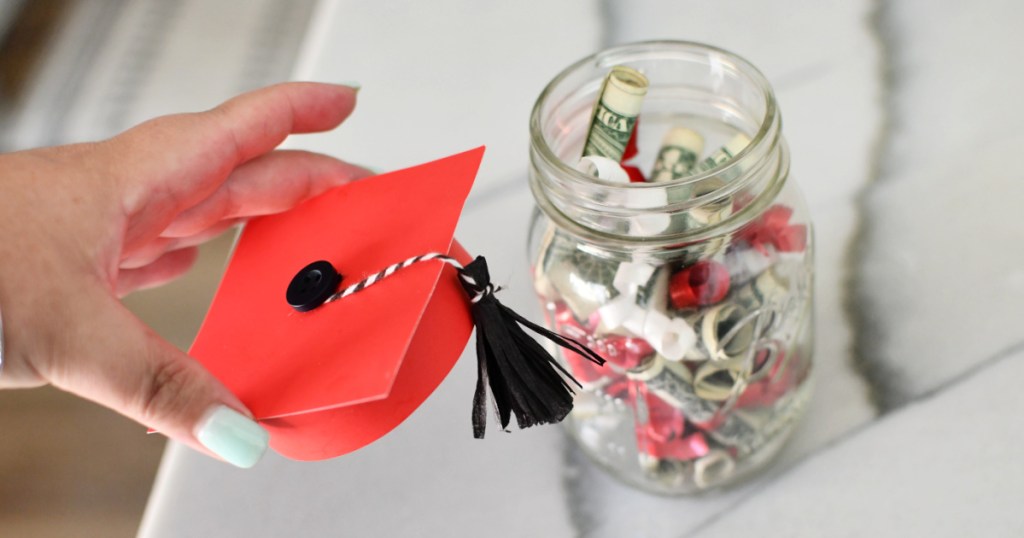 graduation gift in a jar