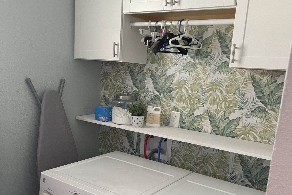 laundry room wallpaper