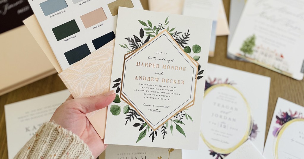 minted wedding invitation