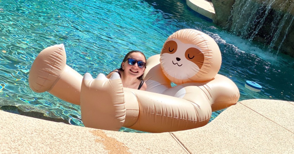 sloth pool float