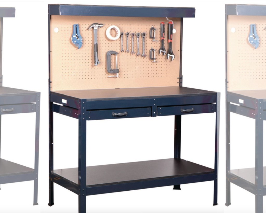 work bench w_ light