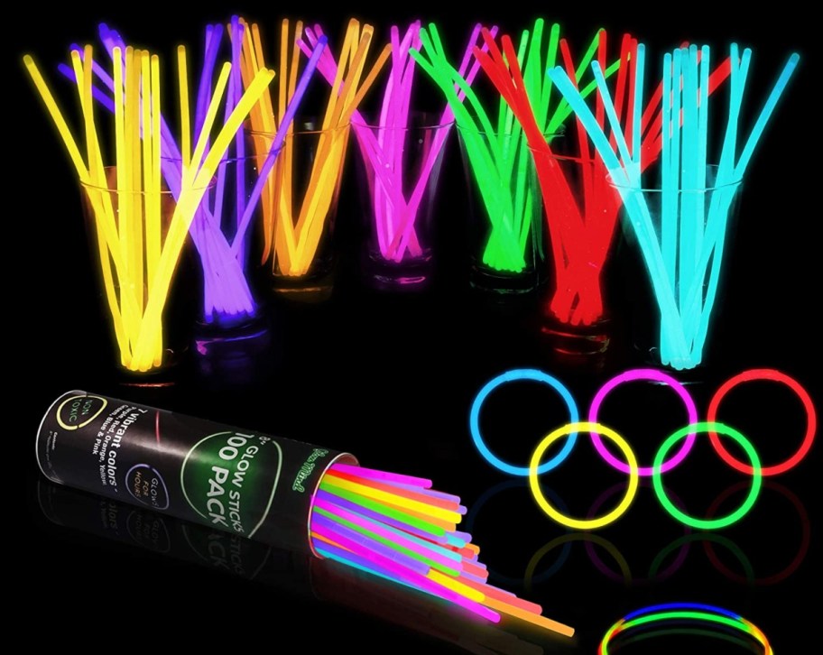 assorted glow sticks