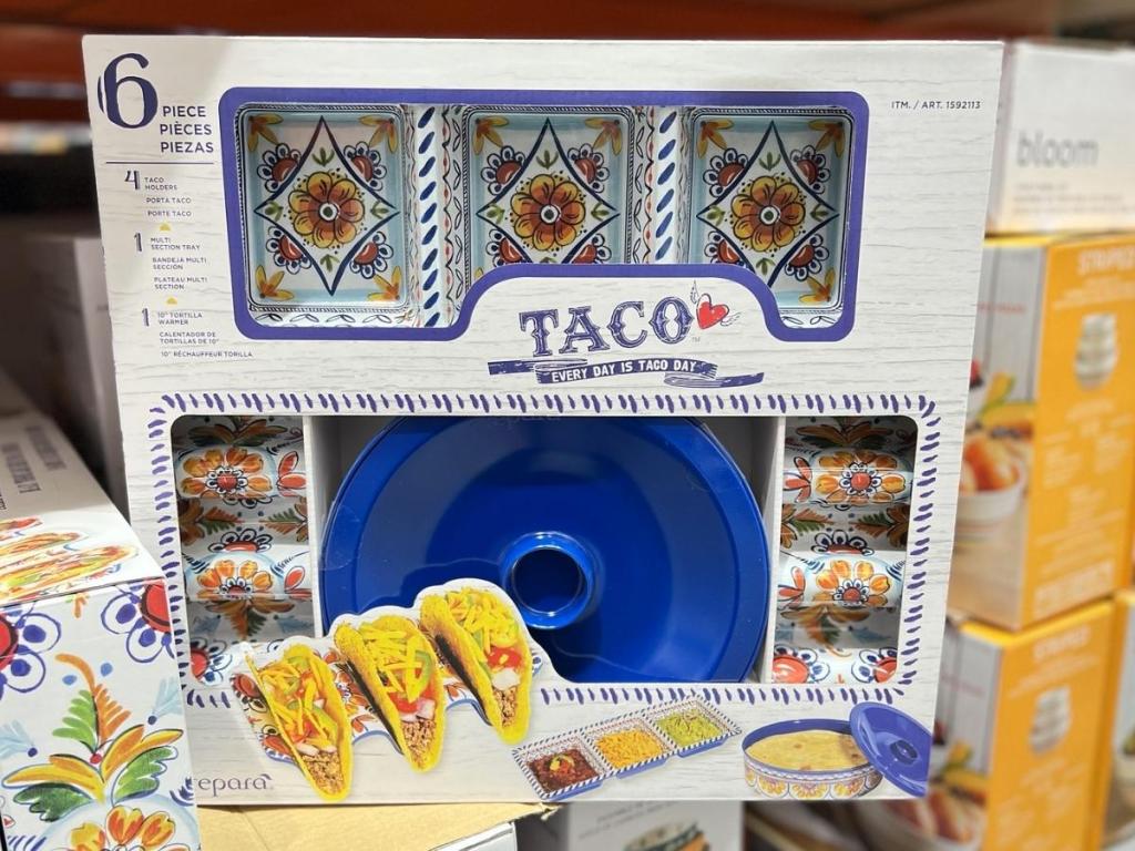 6-Piece Melamine Taco Night Set