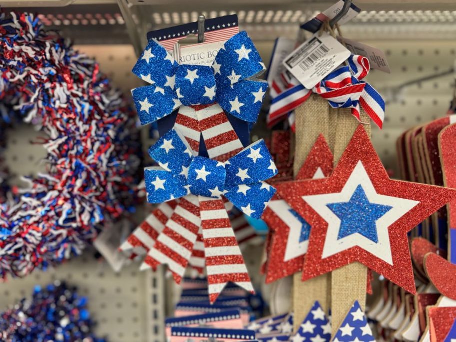 Dollar Tree Patriotic bows