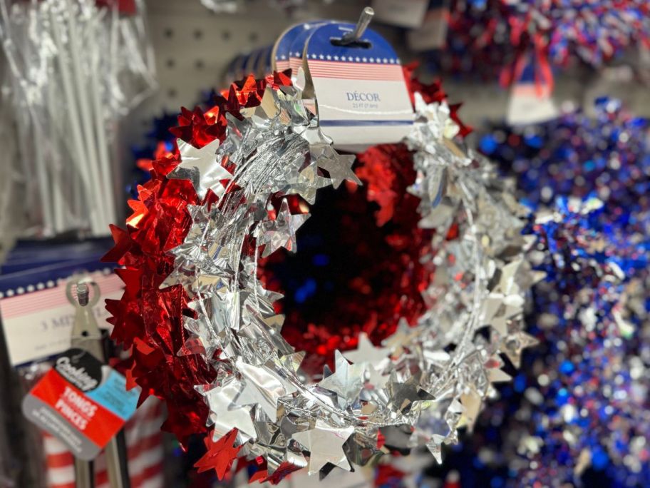 Dollar Tree Patriotic Garland