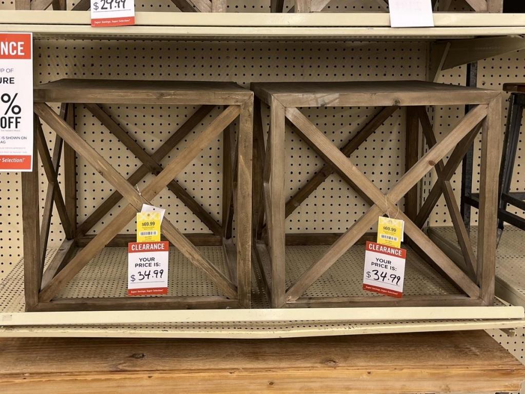 Hobby Lobby Small Wood End Tables