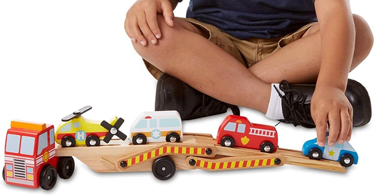 Melissa & Doug Emergency Vehicle Carrier