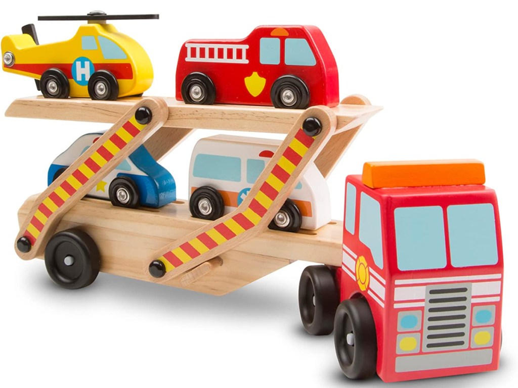 Melissa and Doug Mega Race-Car Carrier