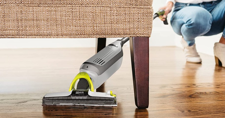 Shark VACMOP under a chair