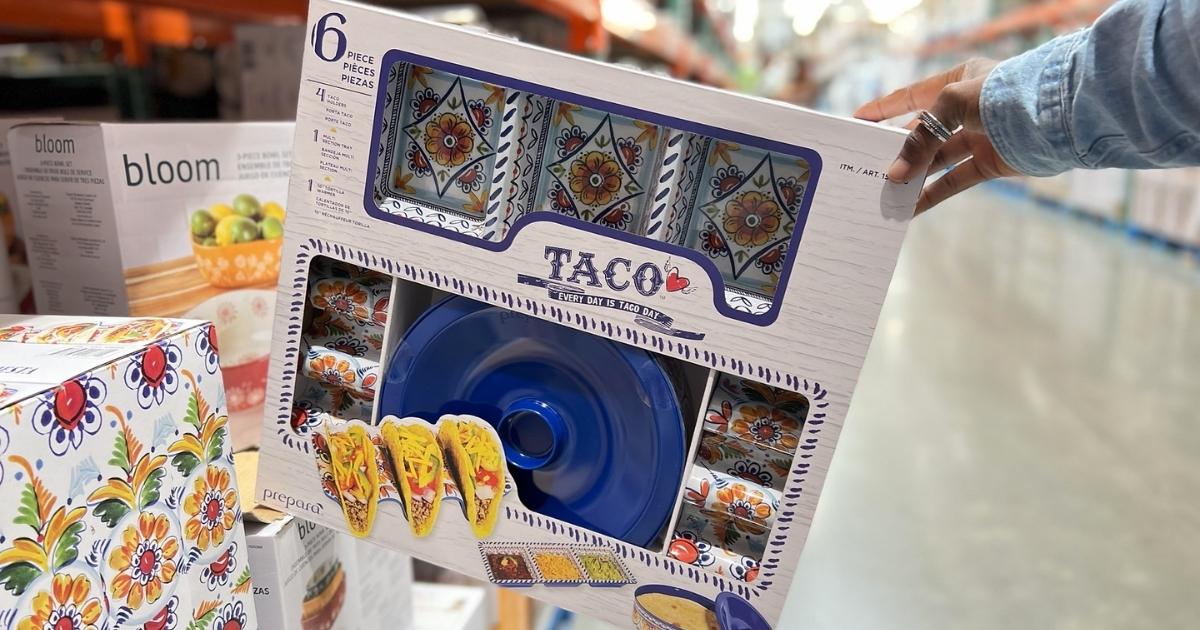 6-Piece Melamine Taco Night Set