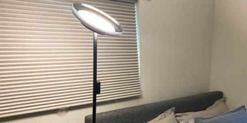 Adjustable Floor Lamp w/ Two LED Lights Only $21 Shipped (Regularly $40)