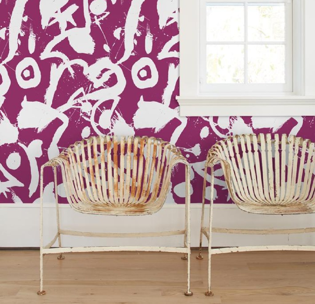 'El Quijote' Wallpaper by Chris Benz - Eggplant Removable Wallpaper