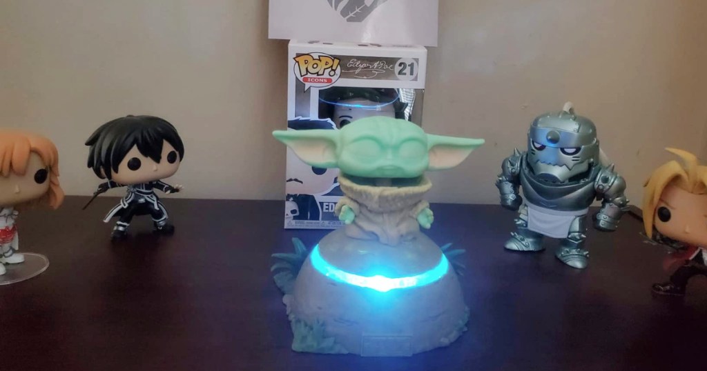 funk POP mandalorian with lights