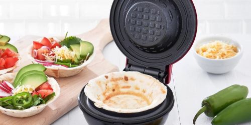 Dash Mini Waffle Bowl Maker Just $16.99 on Amazon (Regularly $20) | Great for Ice Cream, Fruit, Breakfast Bowls, & More