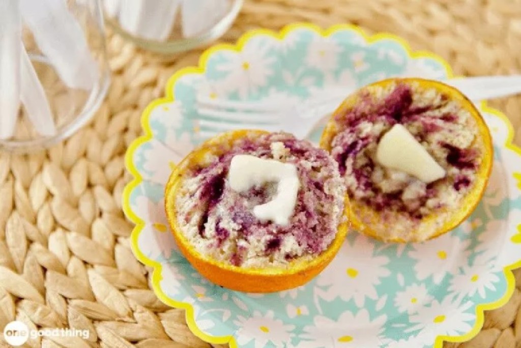 Campfire cooking - blueberry orange muffins by one good thing by jillee