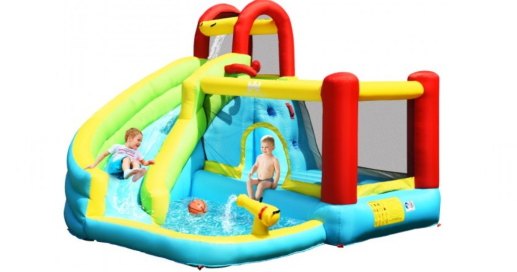 colorful kids water slide