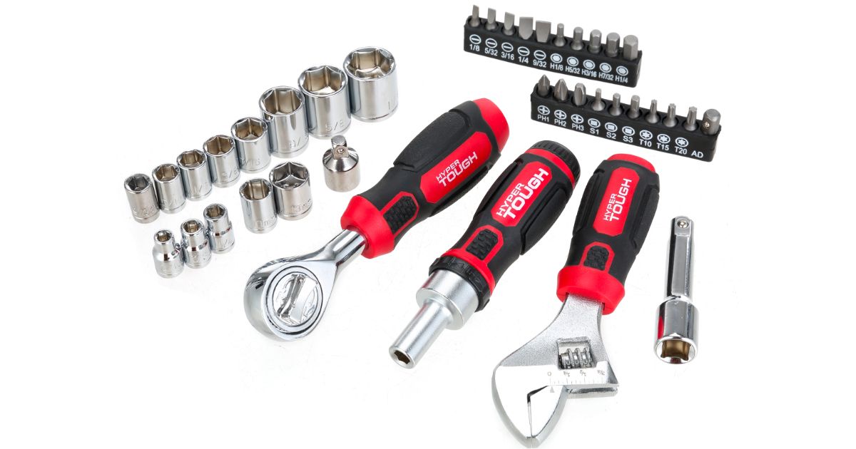 Hyper Tough 38 Piece Multi-size Stubby Wrench Socket Set