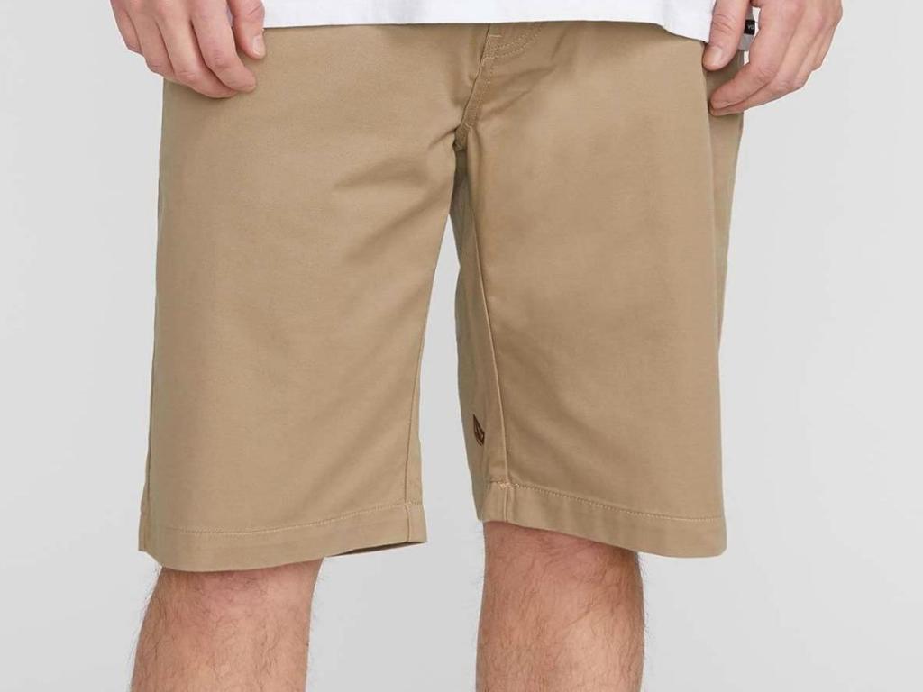 Volcom Men's Vmonty Stretch Khaki Chino Shorts