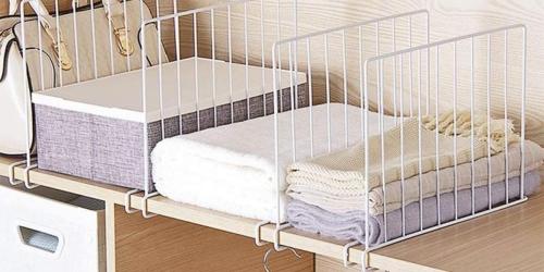 Wire Shelf Dividers & Organizers 12-Pack Only $25.71 on Walmart.com (Regularly $38)