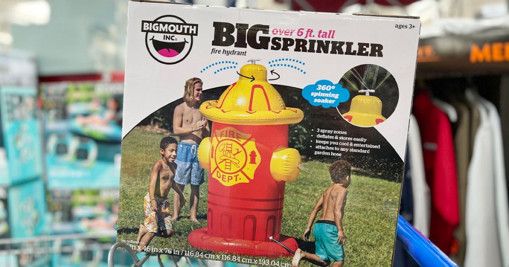 bigmouth fire hydrant box on shopping cart