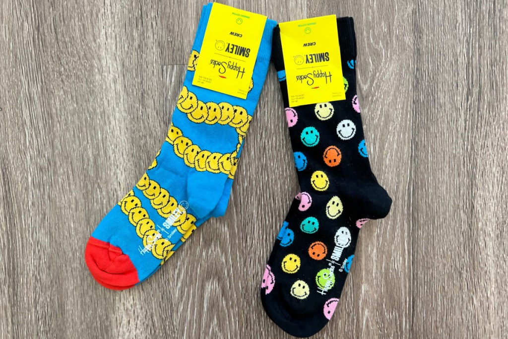 smiley face socks