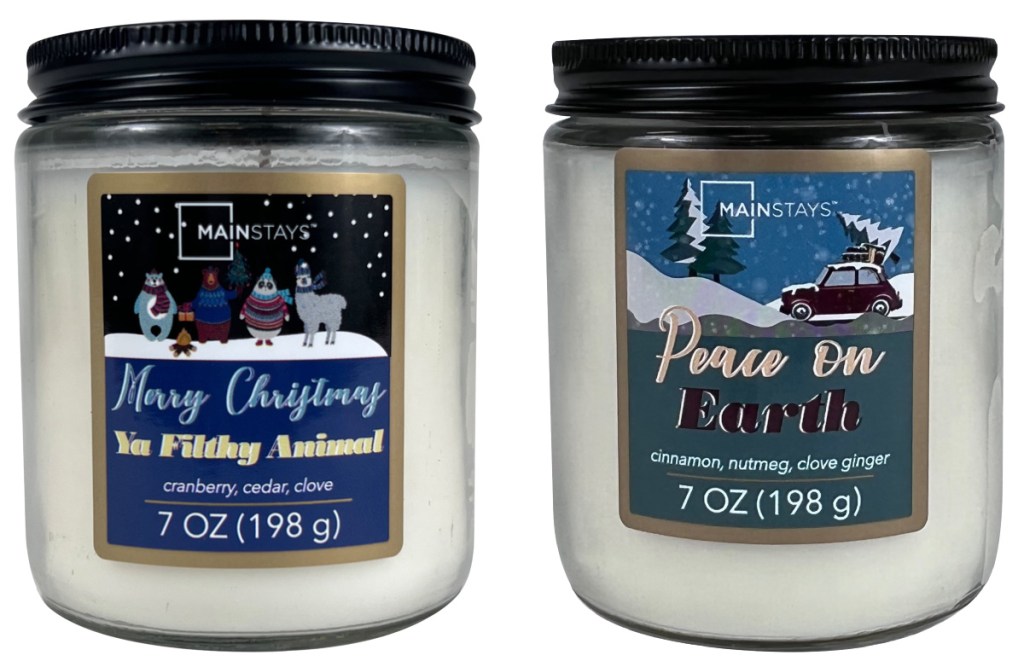 mainstays Christmas candles