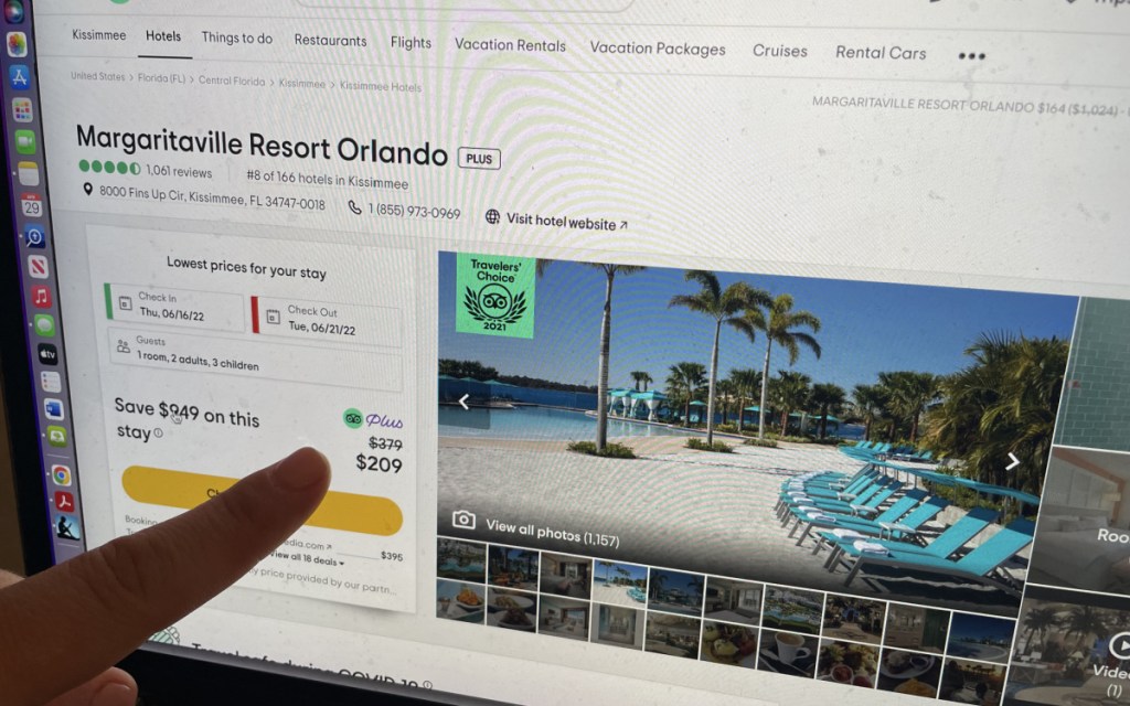 margaritaville listing on tripadvisor