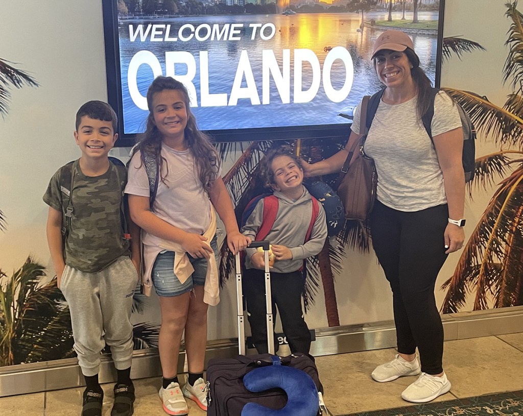 woman and kids in orlando booking through tripadvisor