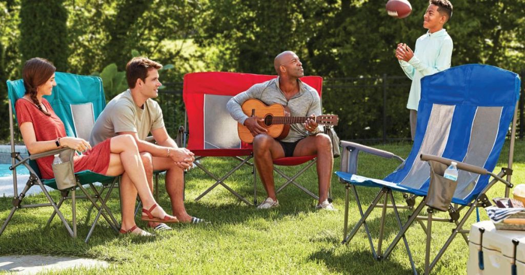 people sitting on Member's Mark Oversized Double Hard Arm Chairs