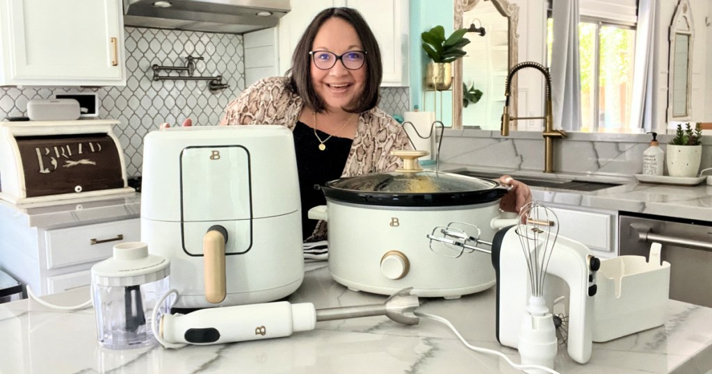 woman next to walmart beautiful appliances