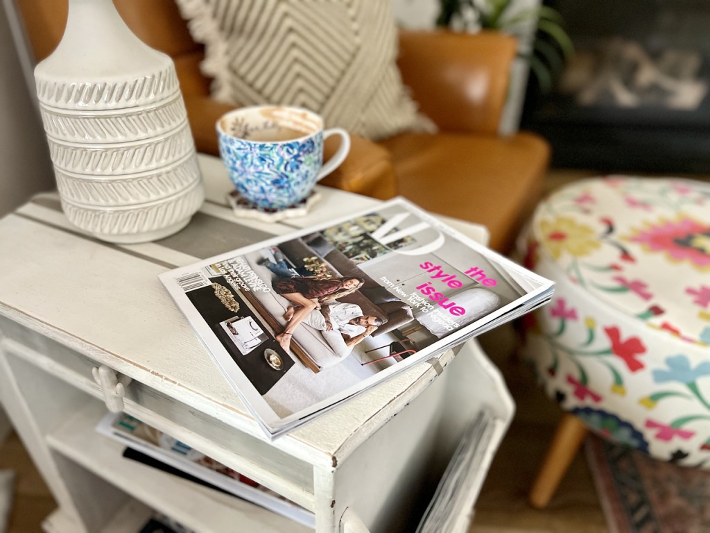 Architectural Digest on table