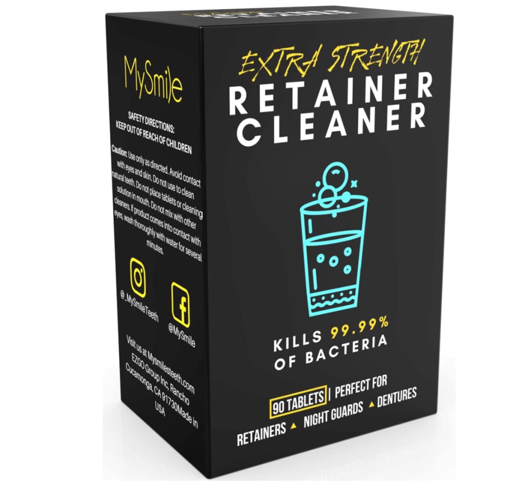 Extra strength retainer cleaner
