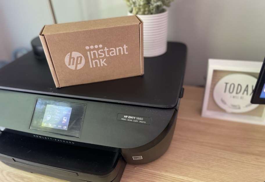 HP Printer and HP Instant Ink Box - Home Office Supplies