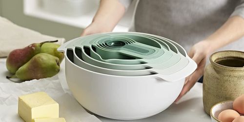 Nesting Mixing Bowls Set Only $19.98 at Sam’s Club | Includes Bowls, Measuring Cups, Colander, & More