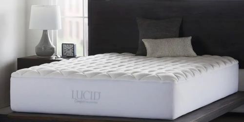 Up to 60% Off Lucid Plush Overfilled Mattress Pads on HomeDepot.com | Queen Size Only $45 Shipped