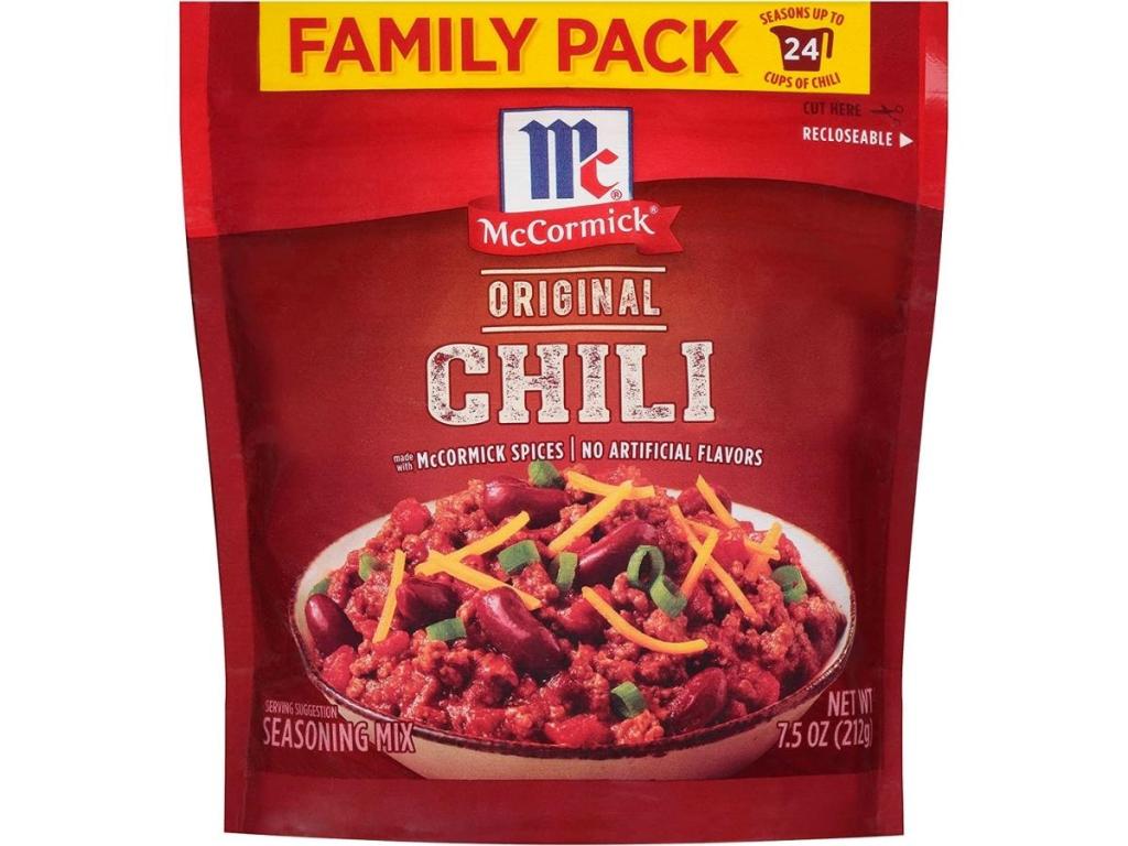 McCormick Chili Seasoning Mix Family Pack 7.5oz
