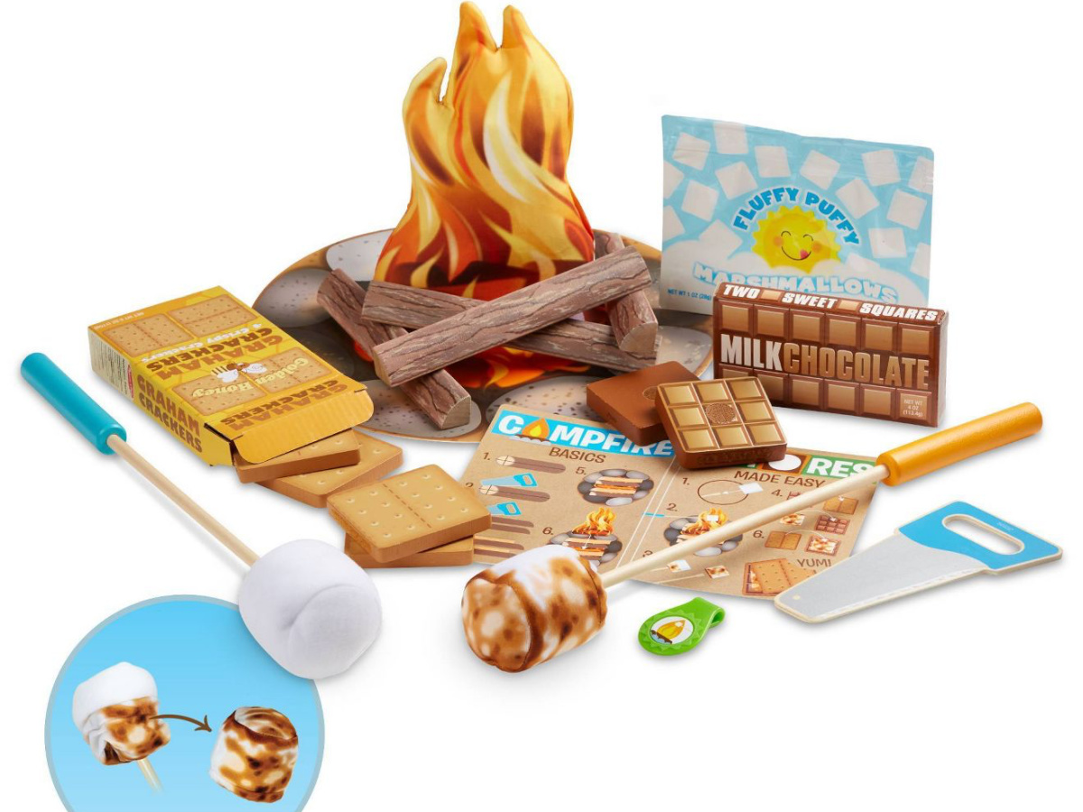 Melissa & Doug Let's Explore S'mores & More Campfire Play Set