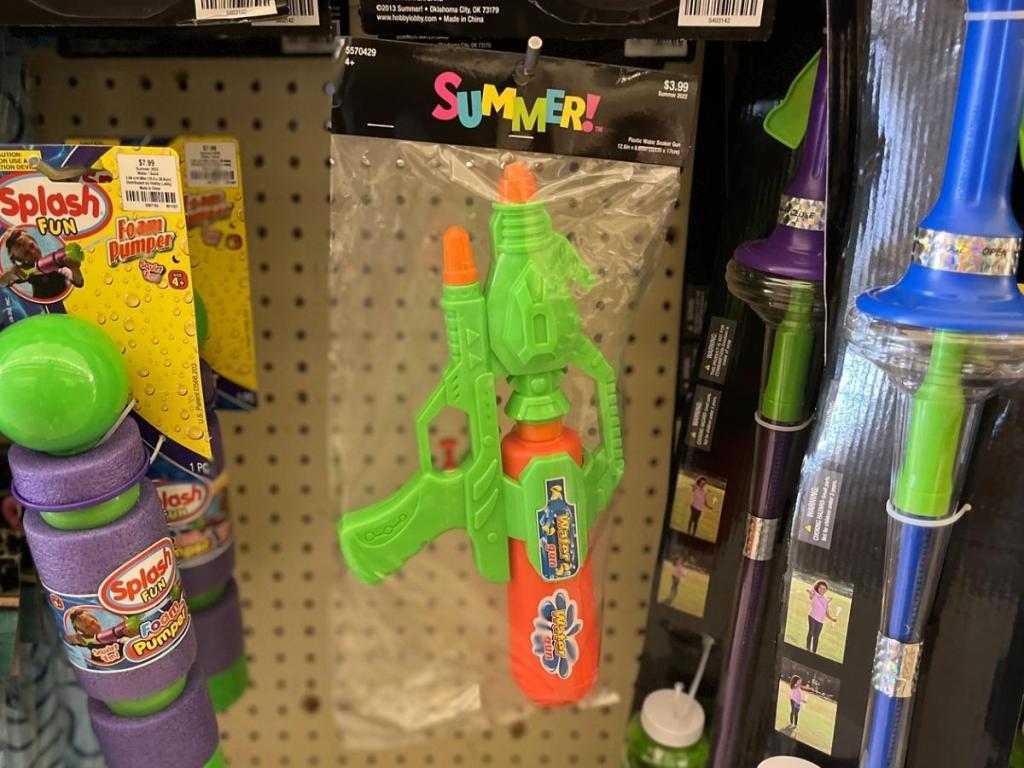 Summer Green & Orange Water Gun